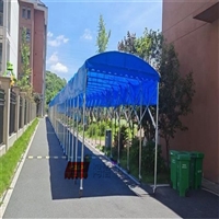 金坛伸缩雨棚 指前镇大型推拉活动雨蓬 常州鸿禧油布堆货帐篷厂家