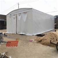 奉贤移动大棚仓储堆货遮蓬 庄行镇推拉篷雨棚定做 收缩帐棚厂家