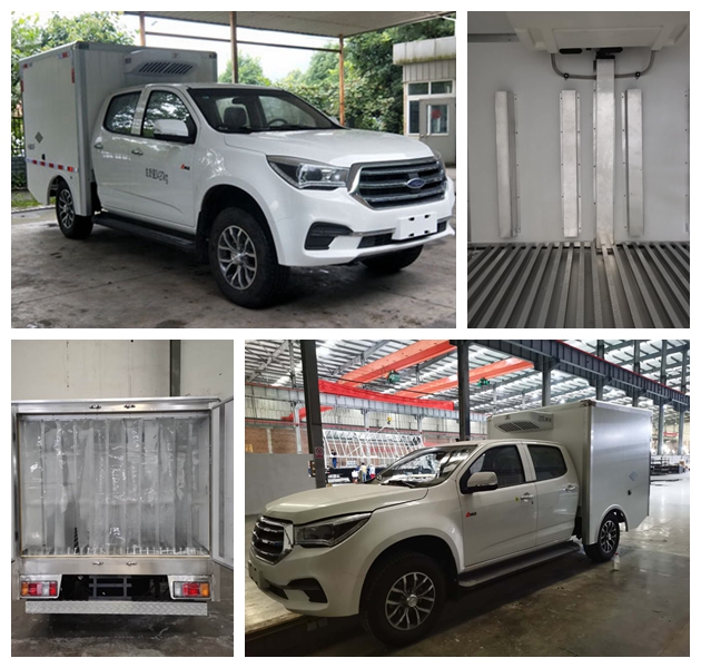 东风日产皮卡冷链车地下车库用冷链车口碑好品质差不了