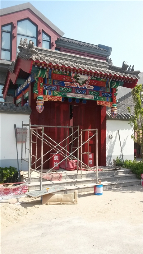 【北京古建筑門樓彩繪彩畫】價(jià)格,廠家,古建筑油漆