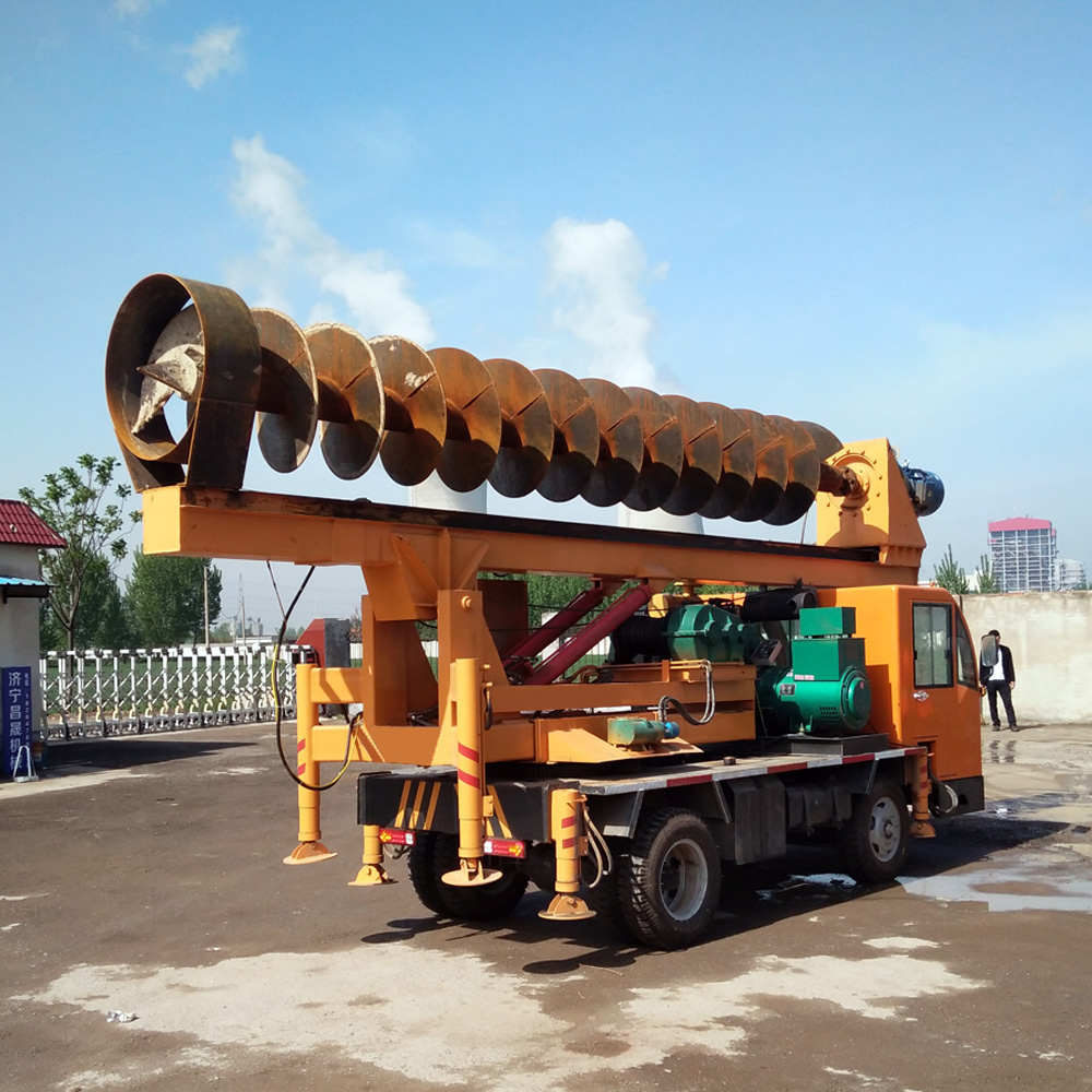 农用防洪抢险木桩打桩机建筑工程螺旋打桩机高速公路地基打桩机