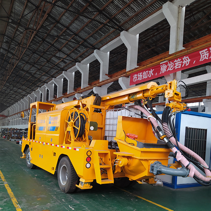 重型湿喷机混凝土湿喷台车操作教学