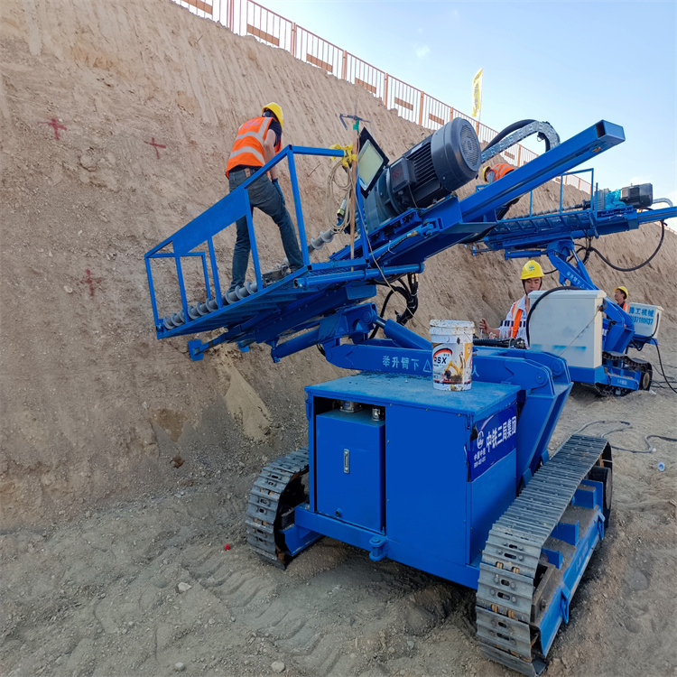 中小型履带式护坡钻机山体支护边坡加固钻机高空护坡锚固钻机