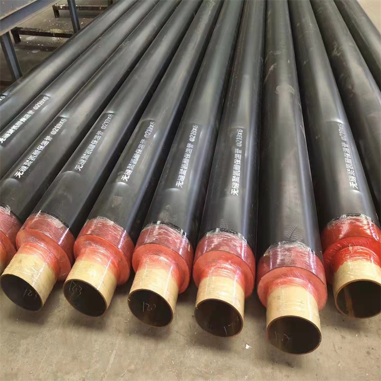 厂家直发133*5聚氨酯保温无缝钢管 预制发泡直埋供热用保温钢管