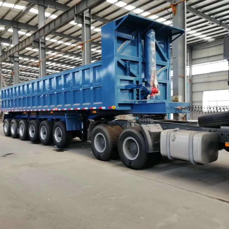 后翻自卸半挂车轻量化设计液压系统厂家可订做