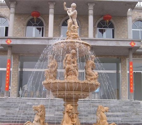 广场喷泉铜雕塑 公园铜雕喷泉 户外景区商场喷泉雕塑