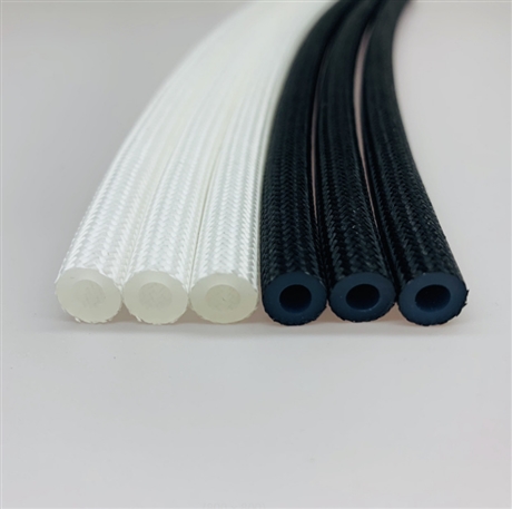 加工硅胶玻纤编织管、双色可定制 耐磨耐高低压
