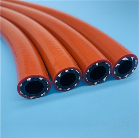 供应抗高低压硅胶编织管、透明彩色、食品级双层编织硅胶管