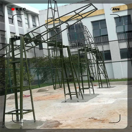 山东五百米障碍器材 高低姿匍匐网 四联综合训练器材