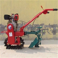 柴油水冷链轨微耕机  独轮链轨式犁地机  自走式小型旋地机