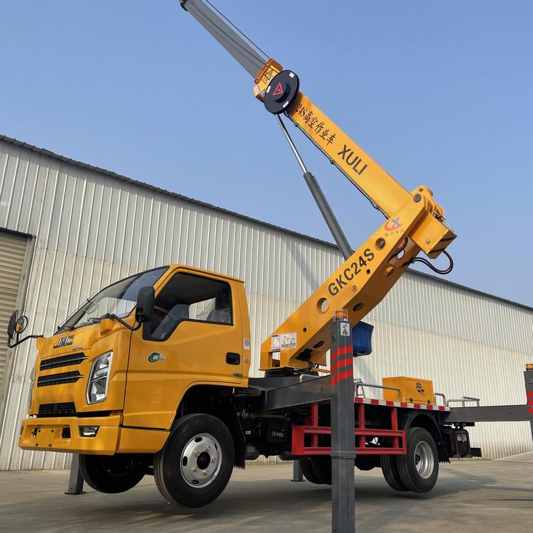江铃24米伸缩臂高空作业车路灯维修电力抢修