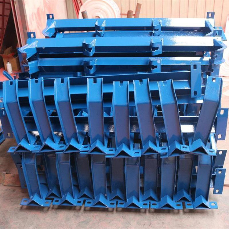 托辊支架输送带缓冲调心托辊槽型支架支持定做