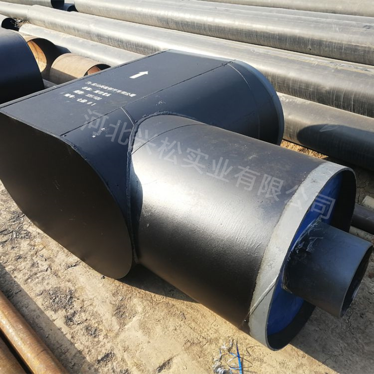 钢套钢水平保温弯头直埋预制弯头支持图纸定制