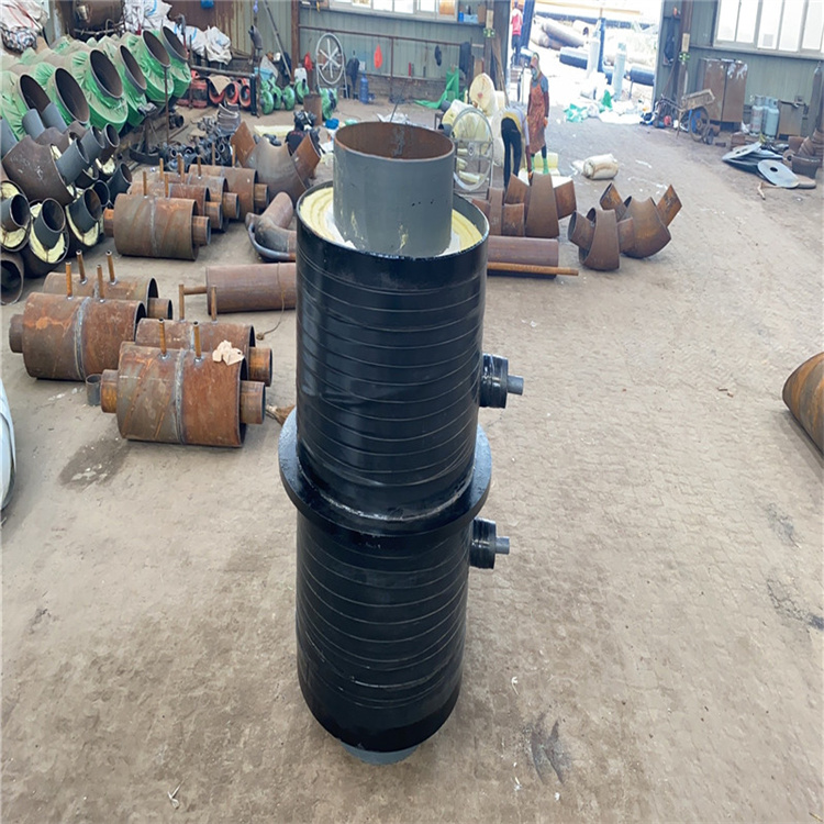 钢套钢弯头固定节埋地固定支架支持图纸定制加工