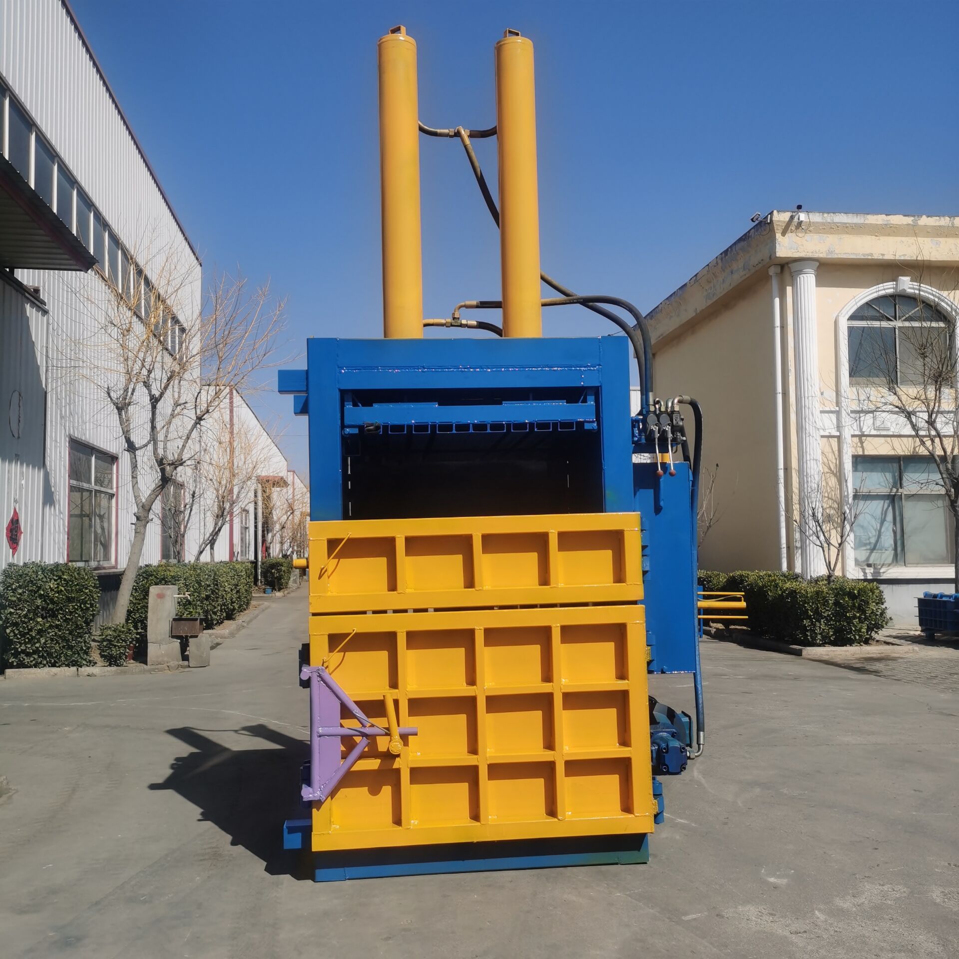 液压打包机立式废纸打包机金属易拉罐压块机