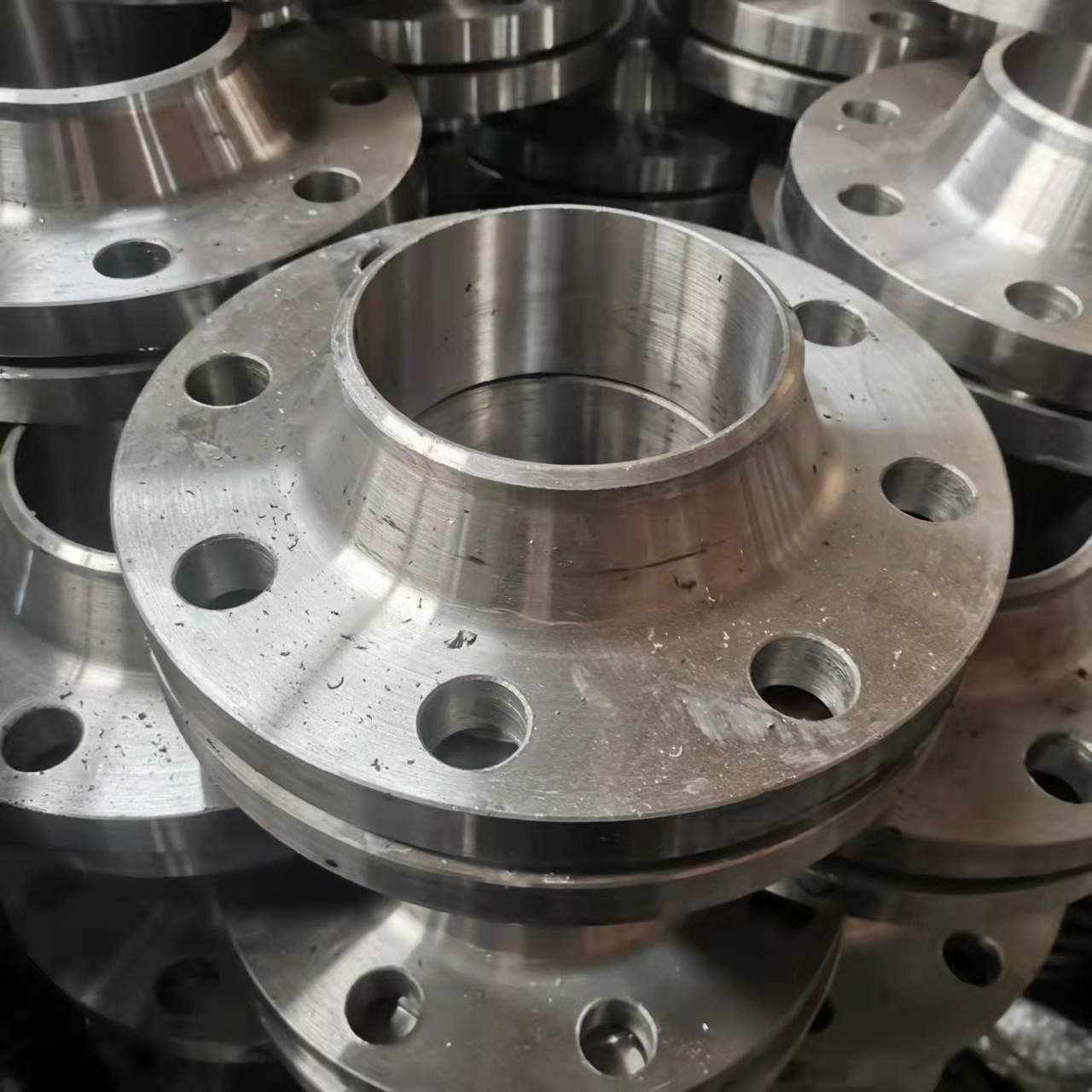 法兰wn带颈对焊法兰 加工高压合金法兰管件 敬鹏管道