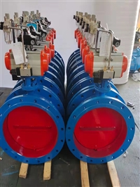D641W-2.5烟气粉尘蝶阀DN200DN250DN500 D641W-1气动通风蝶阀
