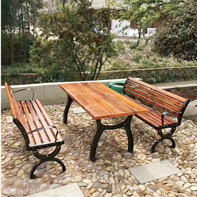 献县瑞达户外公园实木休闲座椅