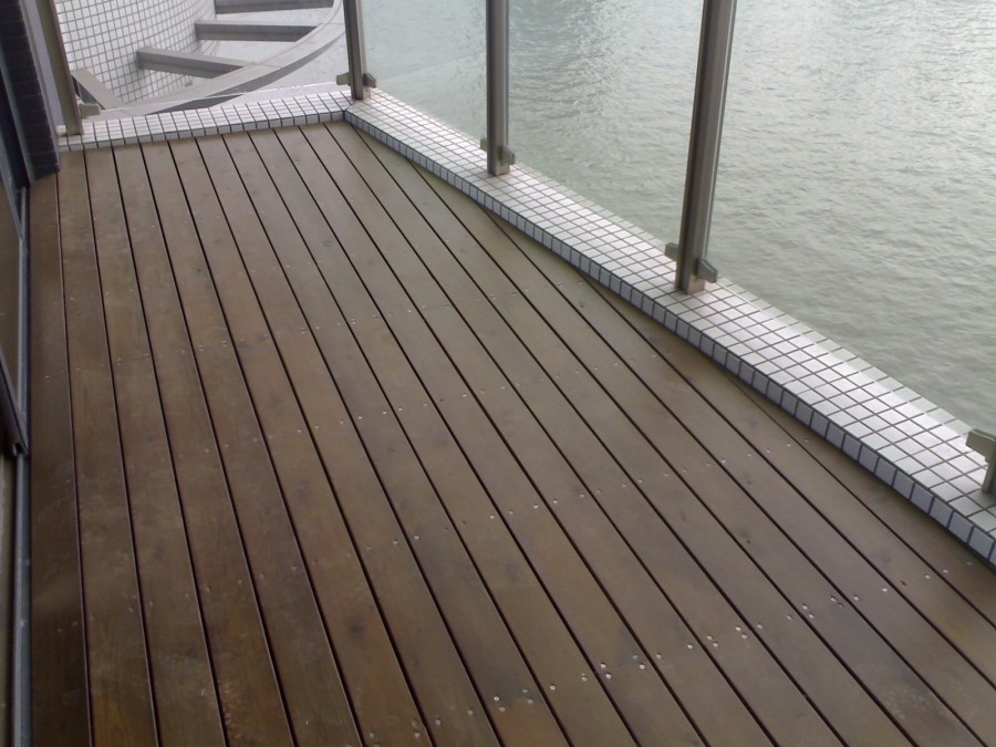 塑木地板户外地板木塑实心自铺室外木塑地板大连塑料地板