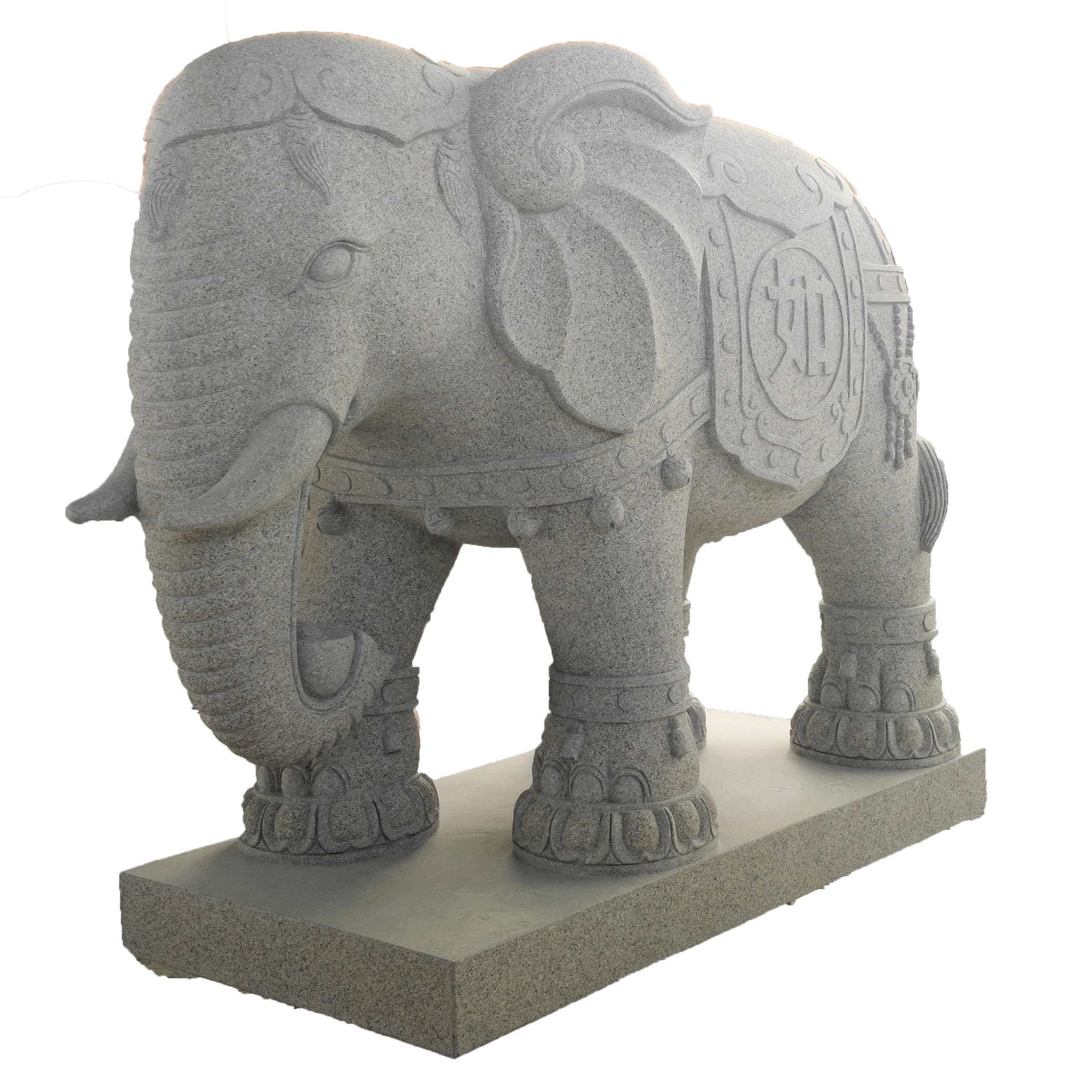 厂家供应花岗岩大象石雕园林动物雕刻石象摆件大件吉祥物石雕大象