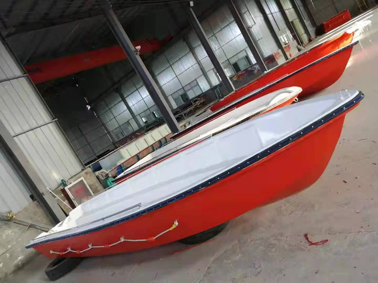 消防冲锋舟海岬双层钓鱼快艇8人应急玻璃钢船