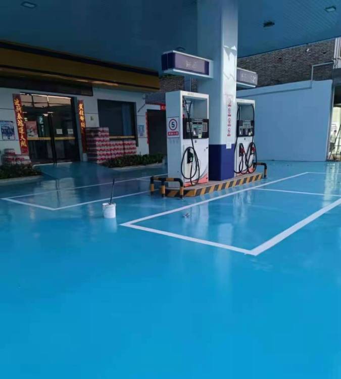 加油站聚氨酯地坪水性环氧地面施工自流平地坪漆超耐磨