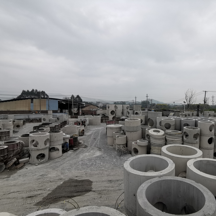 贵港市混凝土检查井 装配式水泥预制污水井 井筒调节块 圆形雨水检查井厂家
