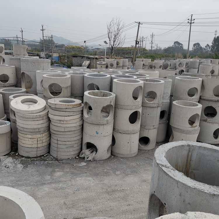 湛江水泥预制污水井 混凝土排水检查井 跌水井 沉沙井 检查井底座供应