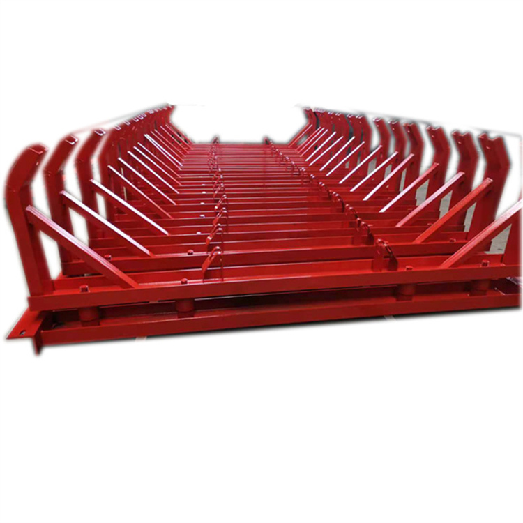 平行托辊支架组输送机h架定做各种托辊支架