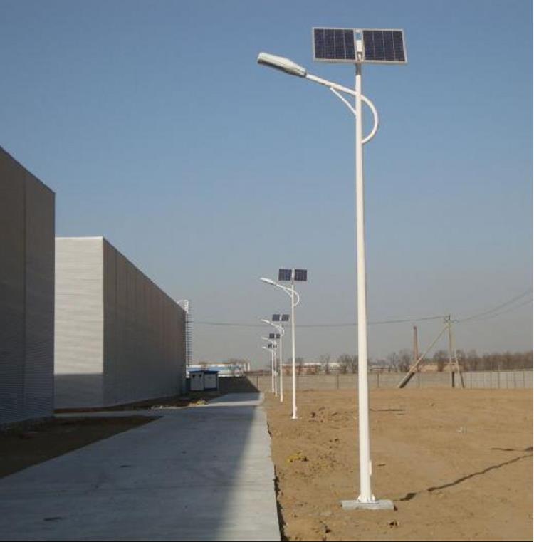 山西临汾太阳能路灯厂家 7米海螺臂农村太阳能路灯 厂家销售