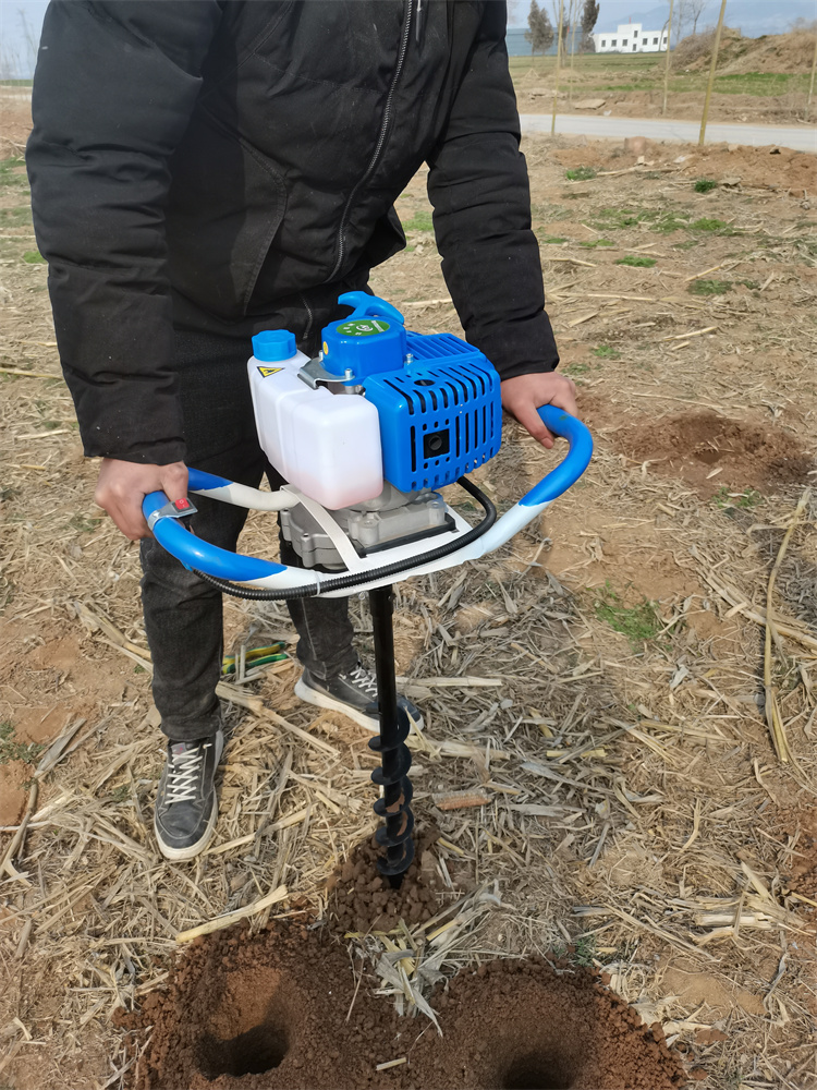 手扶式钻地机一人轻松作业