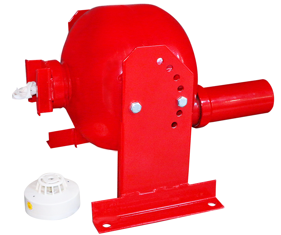 ffbact5置地式灭火装置置地安装温控启动超细干粉灭火装置