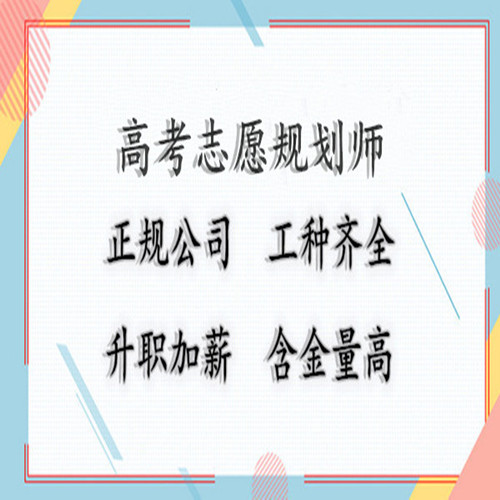 高級高考志願規劃師證怎麼考考證報名入口