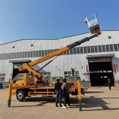 浙江高空作业车免税直臂23米蓝牌登高车园林修剪升降平台车