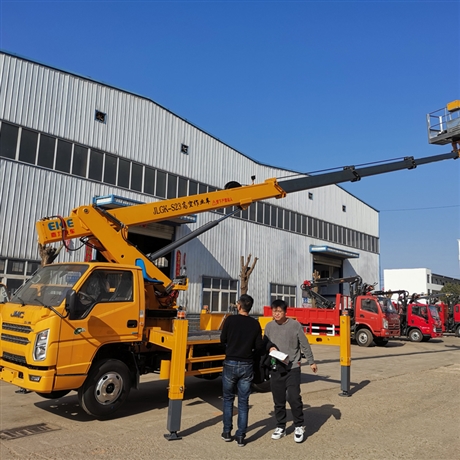 浙江高空作业车免税直臂23米蓝牌登高车园林修剪升降平台车