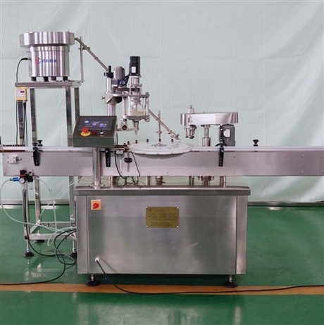全自動大瓶粉劑灌裝機(jī)，粉劑灌裝旋蓋機(jī)，自動化一體灌裝設(shè)備
