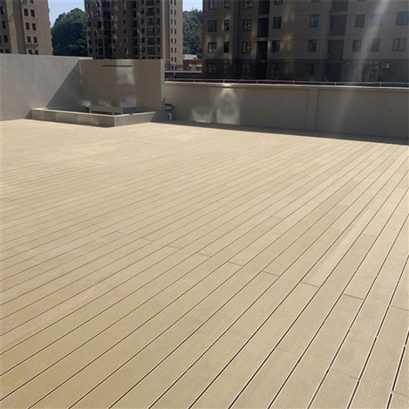 云南戶外塑木地板 園林工程專用木塑材料 防滑防腐木塑地板