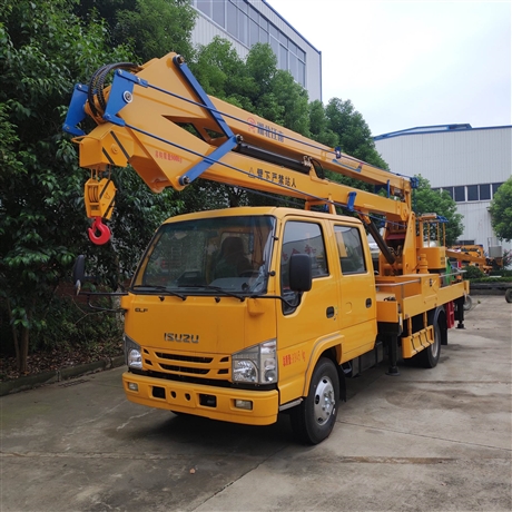 慶鈴100P斗臂車 五十鈴高空作業(yè)車 18米曲臂升降車 JDF5070JGK19Q6