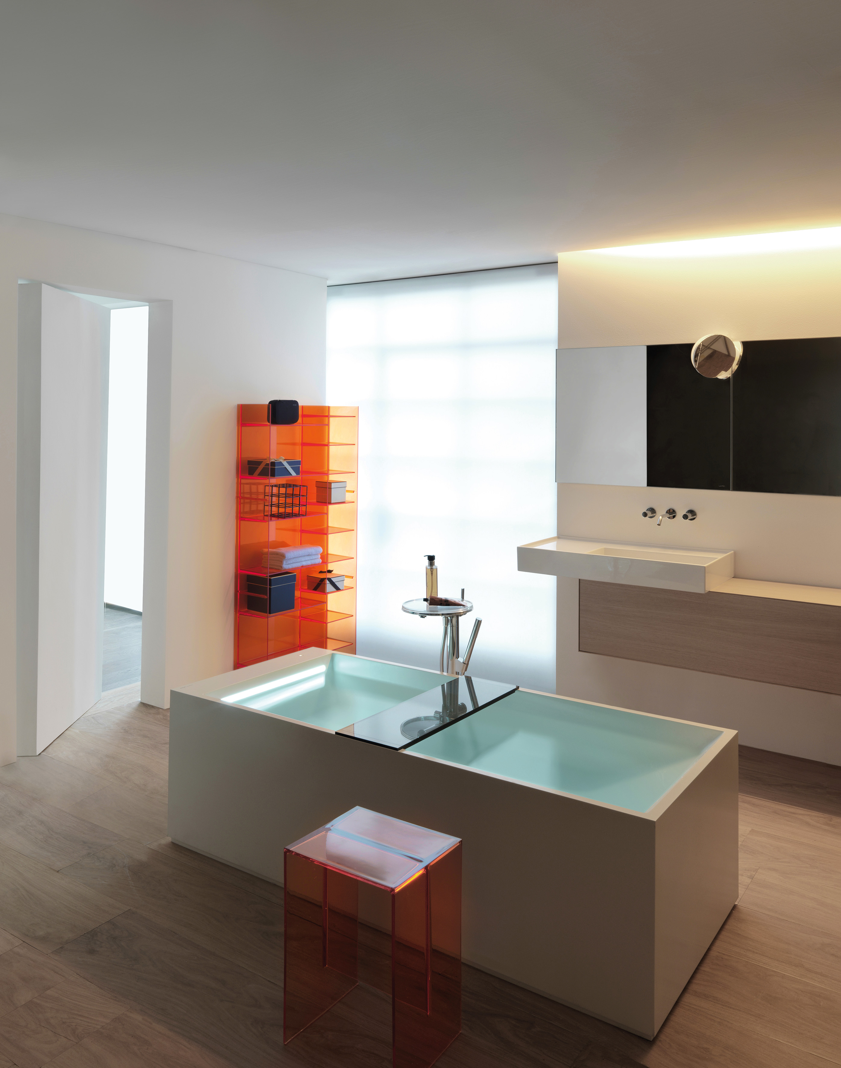 劳芬laufen浴缸独立式人造石表面浴缸kartell by laufen系列