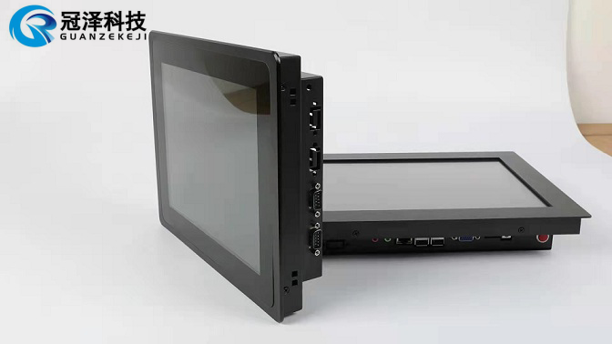 121寸壁挂式工业一体机工厂产线终端工位机linux系统电容触摸一体机