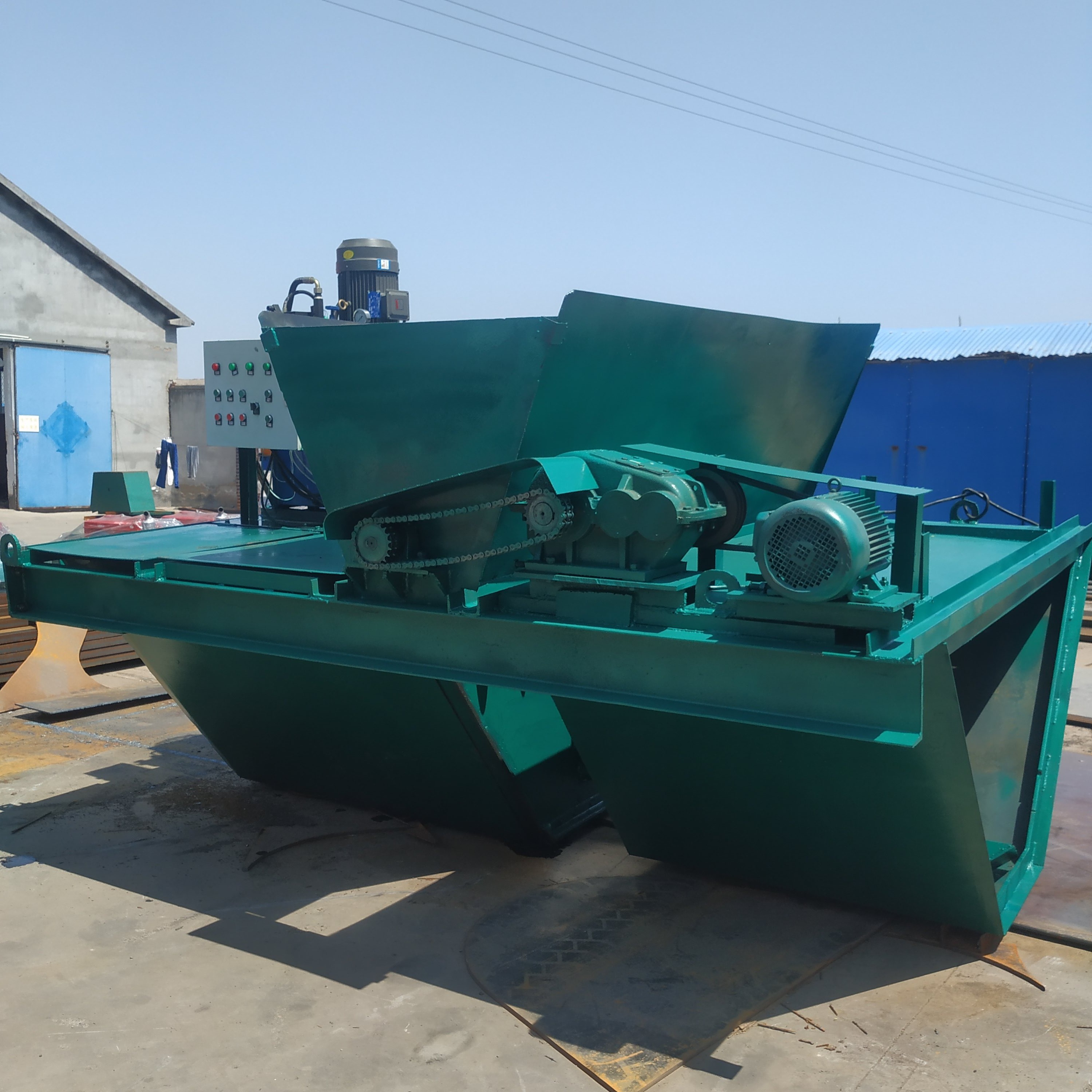 u型水渠自动成型机全自动浇筑水沟机边坡一次衬砌设备发货快