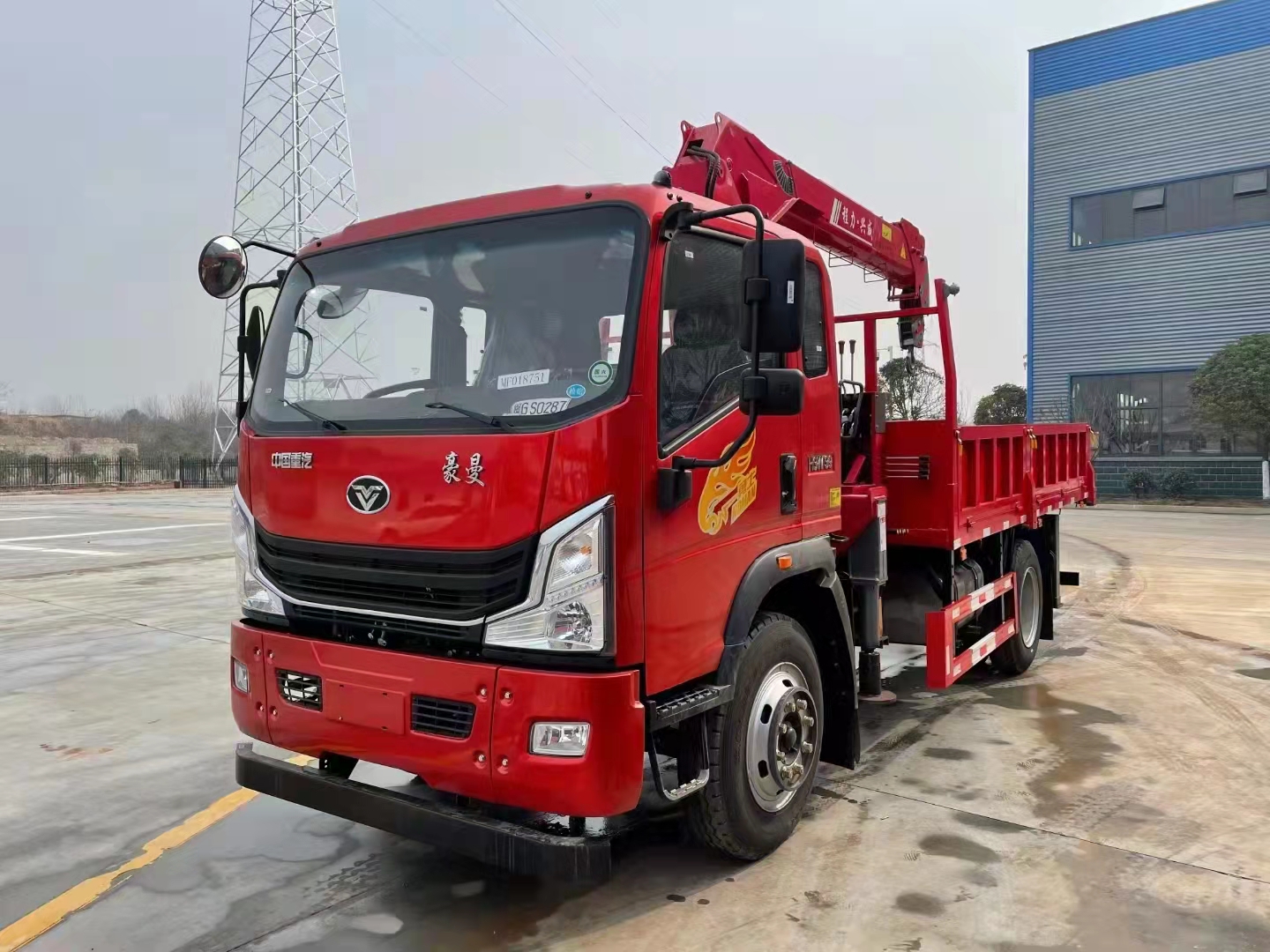 蓝牌重汽豪曼随车吊