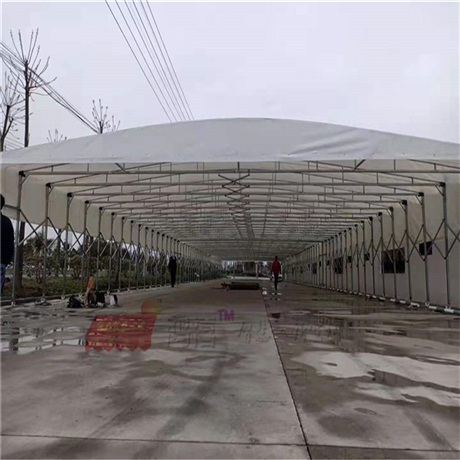 電動(dòng)伸縮蓬遮雨棚訂制 折疊推拉帳篷油布鋼架圖解 可移動(dòng)遮雨棚