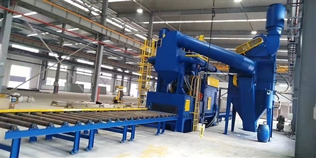 护栏抛丸除锈 型钢板材通过式清理机Q6910 清理宽度可定制