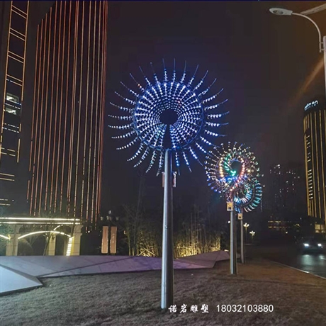 海南随风转动不锈钢灯光风动雕塑不锈钢风动雕塑实体厂家