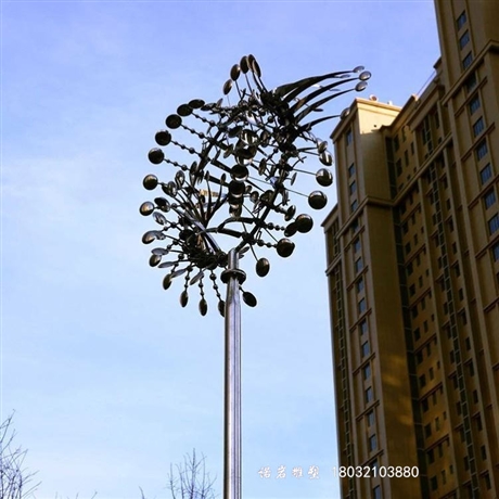 重庆随风转动不锈钢灯光风动雕塑景观不锈钢雕塑在线咨询