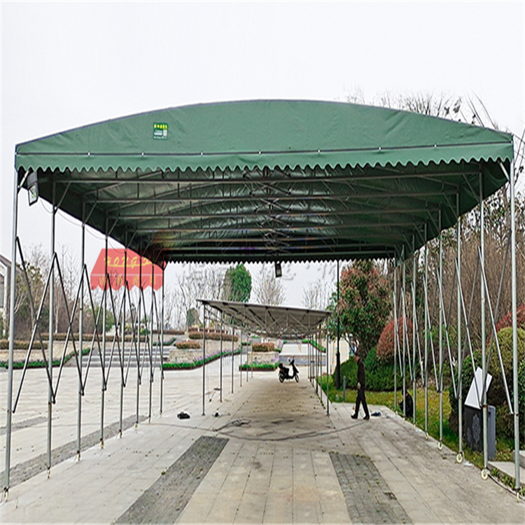 移动推拉雨蓬定做油布活动雨棚维修搭建昆山电动雨棚厂家