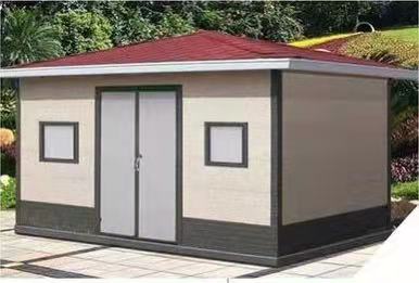 环卫金属雕花不锈钢垃圾分类房