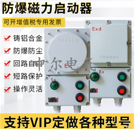 BQC防爆磁力啟動器 三相電機(jī)正反轉(zhuǎn)配電箱bxm水泵風(fēng)機(jī)磁力按鈕箱