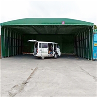 嘉定推拉式雨棚安装 闵行移动蓬油布棚房报价 定做上海伸缩雨篷